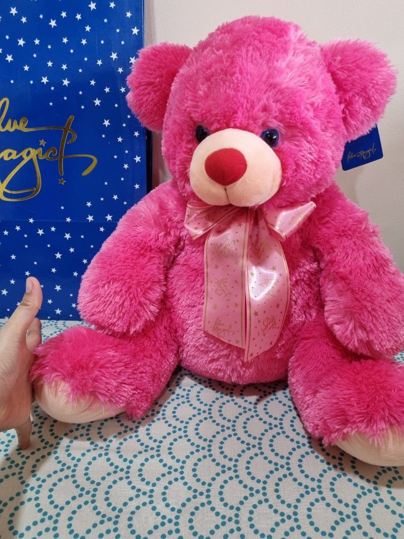 Pink Teddy bear (Category: Plushies & Soft Toys) located in Santa Rosa. Submitted by ronalyn0321 (Listing ID 1315119805, Image 2). Description: Excellent condition no flaws Mode of payment gcash Shipping services j&t or flash express.
