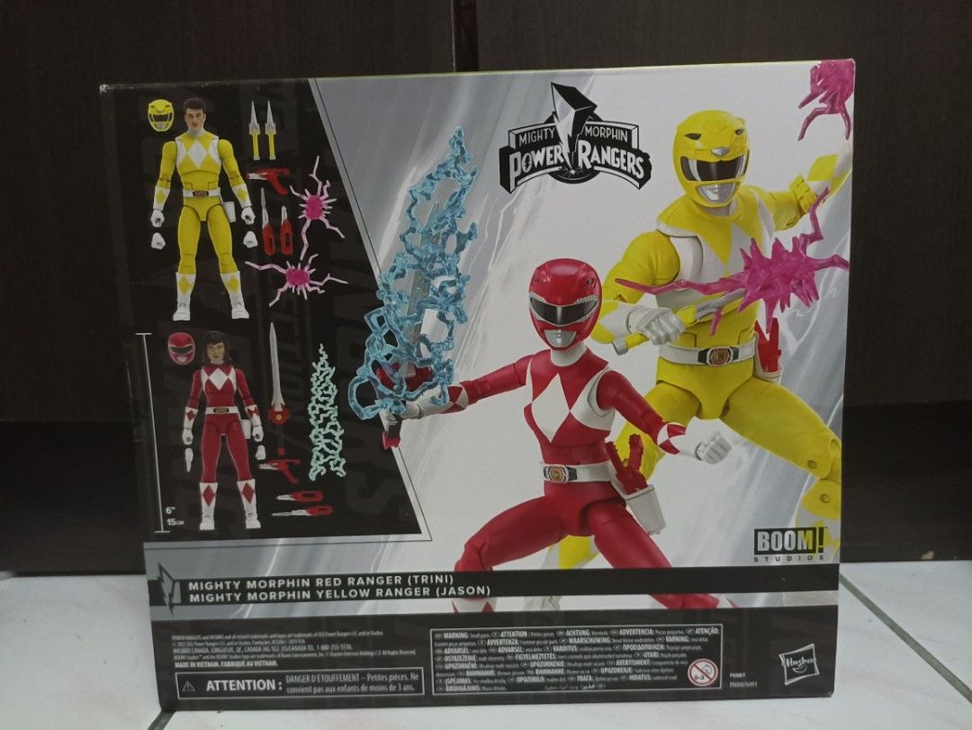 Power rangers lightning collection two pack red ranger trini and yellow ...