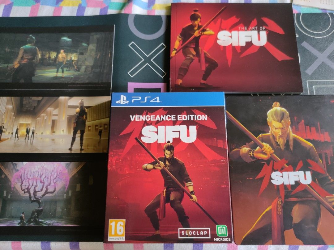 PS4 Sifu Vengeance Edition (Category: PlayStation) located in Manila. Submitted by kikim012 (Listing ID 1314998055, Image 2). Description: steelbook, 3 Cards, 1 artbook in good condition. Region 2 location: Cagayan de Oro City (Mindanao) shipping: LBC COD / COP.
