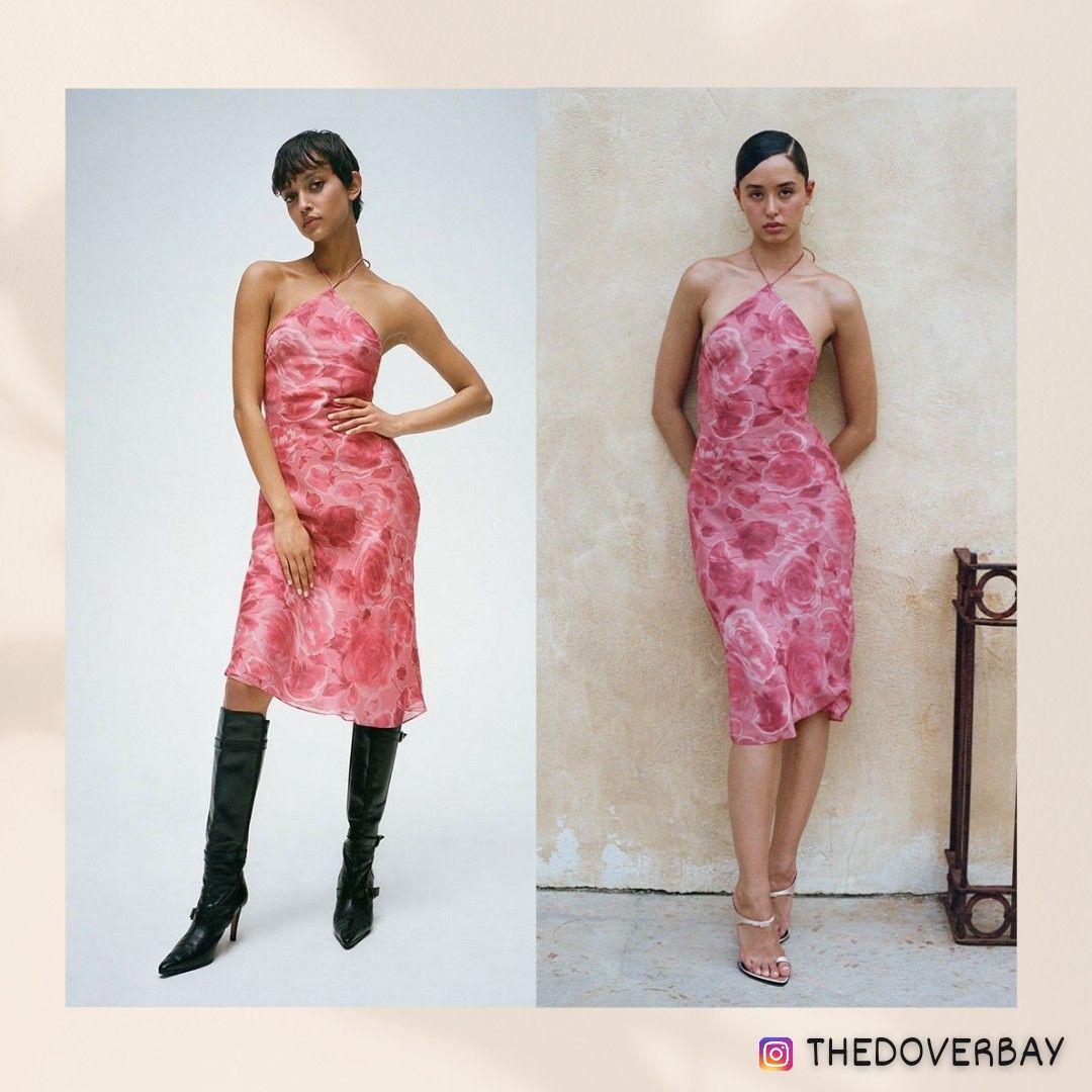 Realisation Par Electra in Crush Midi halter dress, pink, Women's Fashion,  Dresses & Sets, Dresses on Carousell