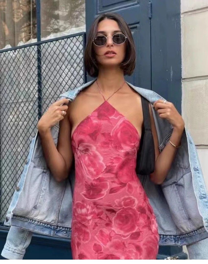 Realisation Par Electra in Crush Midi halter dress, pink, Women's Fashion,  Dresses & Sets, Dresses on Carousell