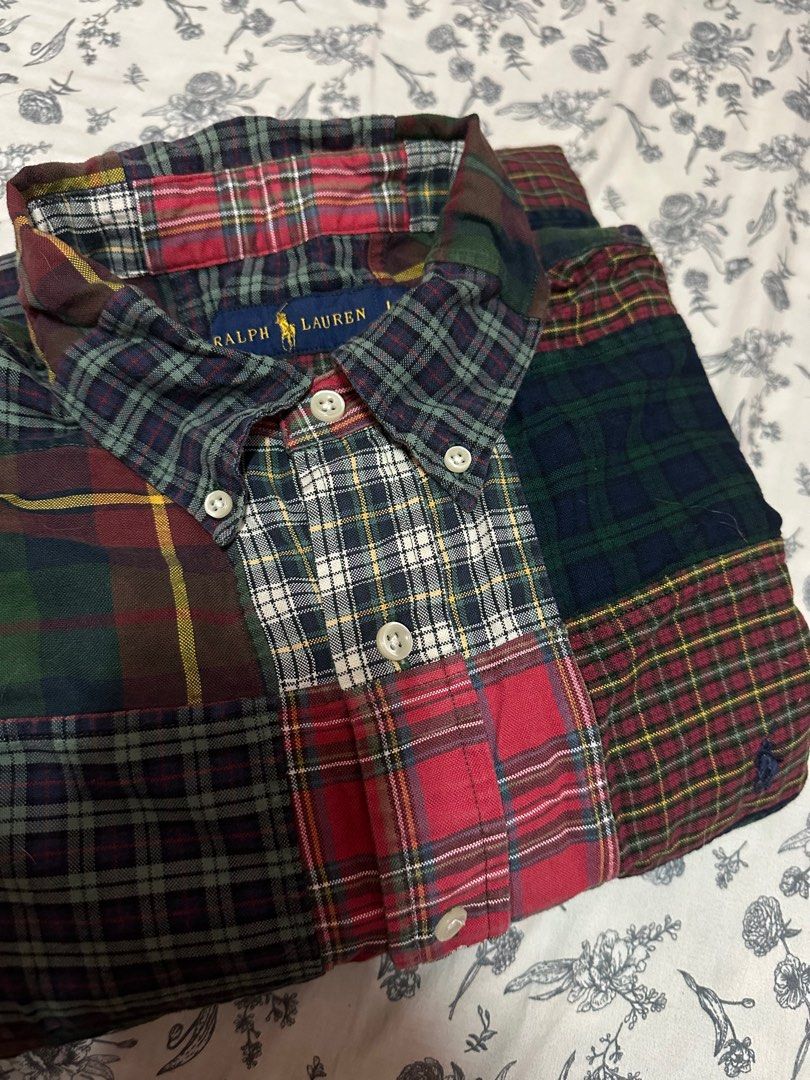 RL plaid longsleeves (Category: Formal Shirts) located in Manila. Submitted by jjsbentables (Listing ID 1315086237, Image 2). Description: L- 30 W- 24.