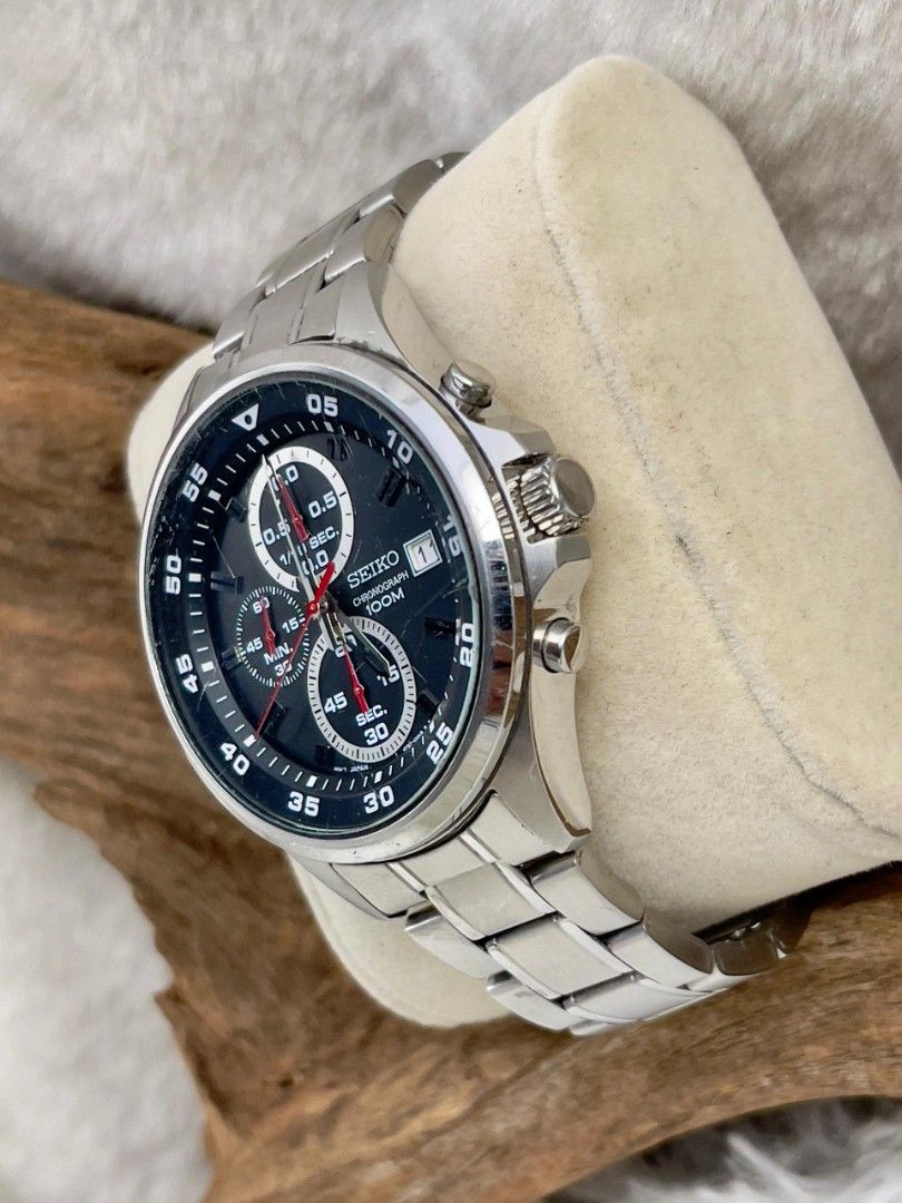 Seiko SKS627P1 Men s Watch Quartz Chronograph 100m ATM Stainless Steel Date
