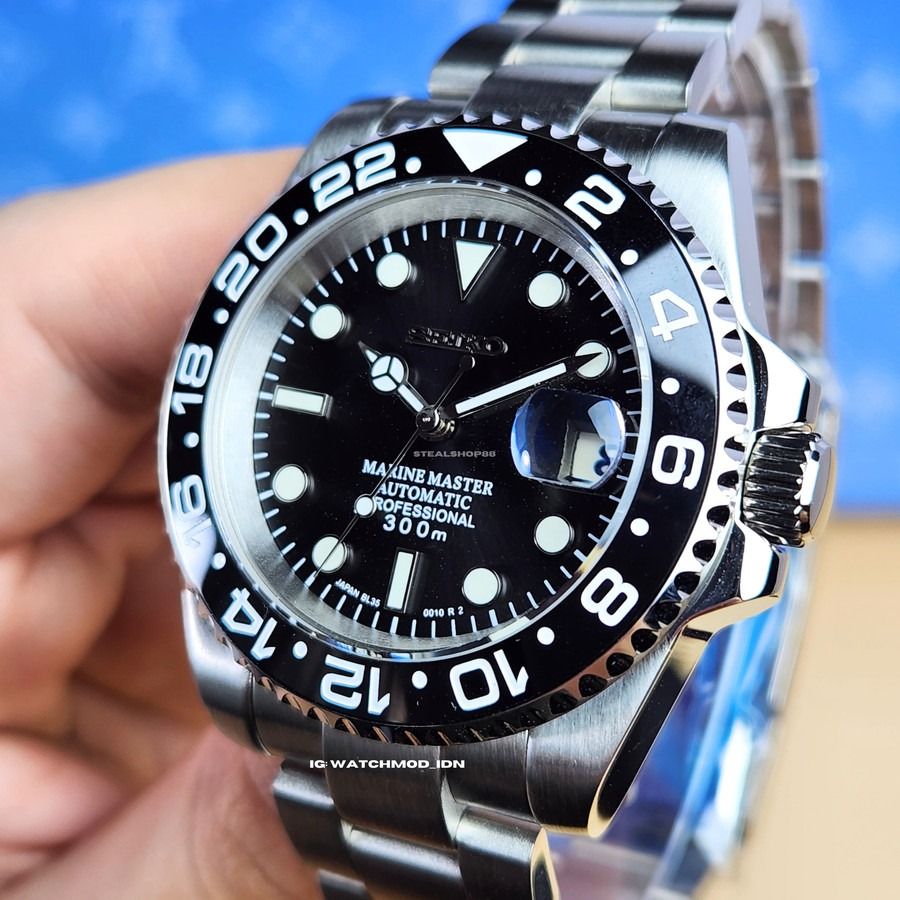 Seiko Submariner Black Panther Automatic NH 35