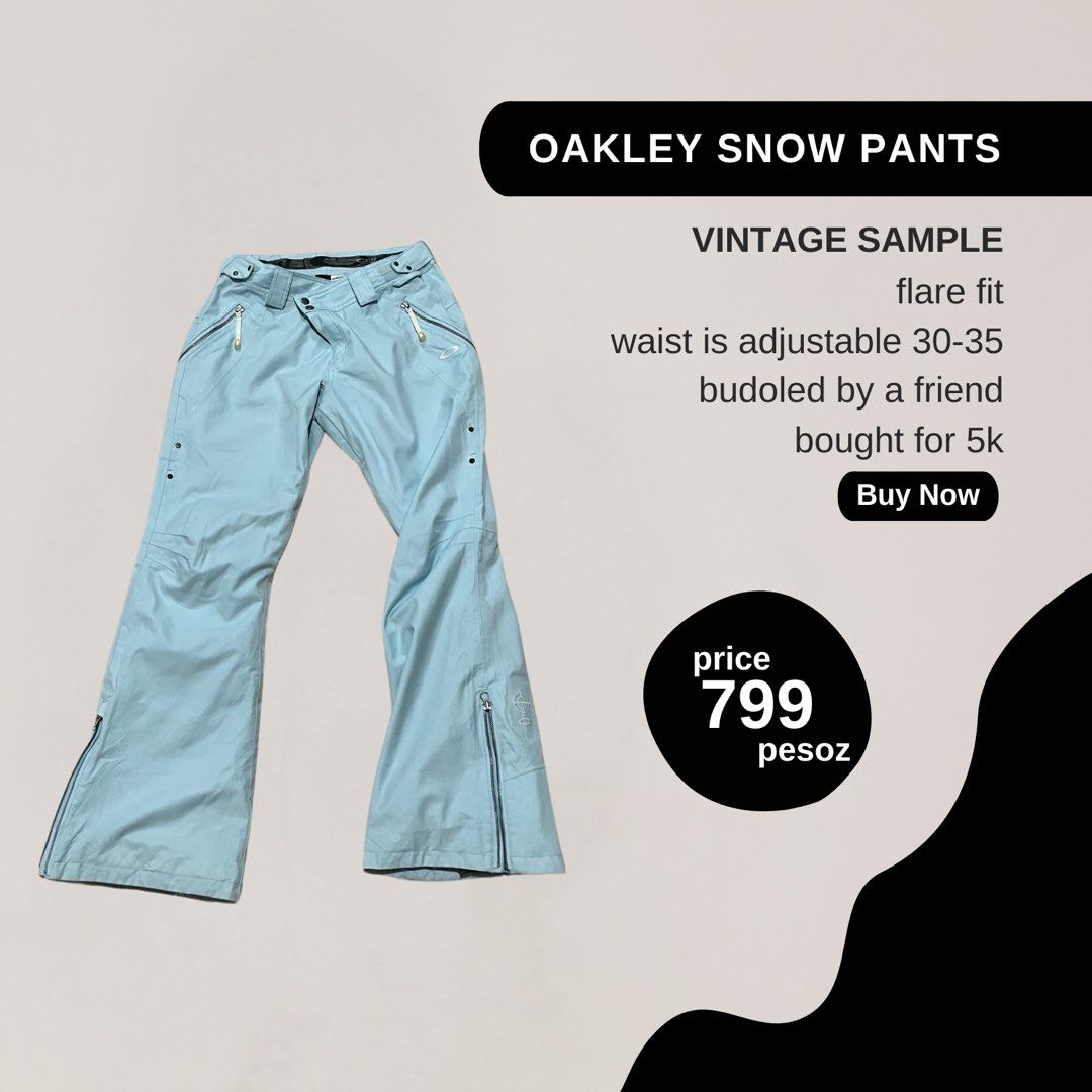 スノーボード Oakley nylon ski pants y2k Archive Oakley nylon ski pants y2k Archive（Light blue Oakley