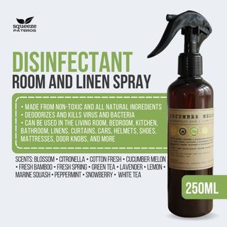 Squeeze Disinfectant Room and Linen Spray