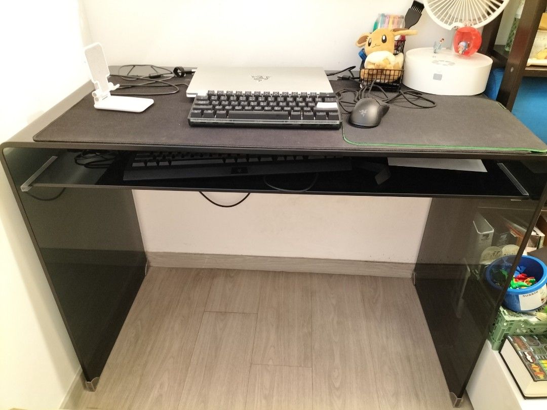 Study Table (Category: Tables & Sets) located in Singapore. Submitted by hcfc91 (Listing ID 1315081750, Image 1). Description: Solid glass.