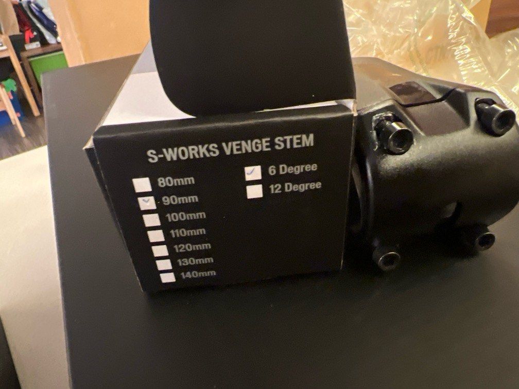 S-WORKS VENGE 80mm x6° ステム（S-Works Venge Stem）