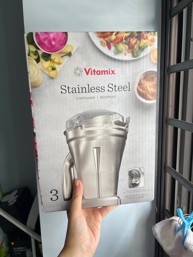 Vitamix 480z 1.4L Stainless Steel Container Complete with Blade and Lid TV Home Appliances Kitchen Appliances Juicers Blenders Grinders on Carousell