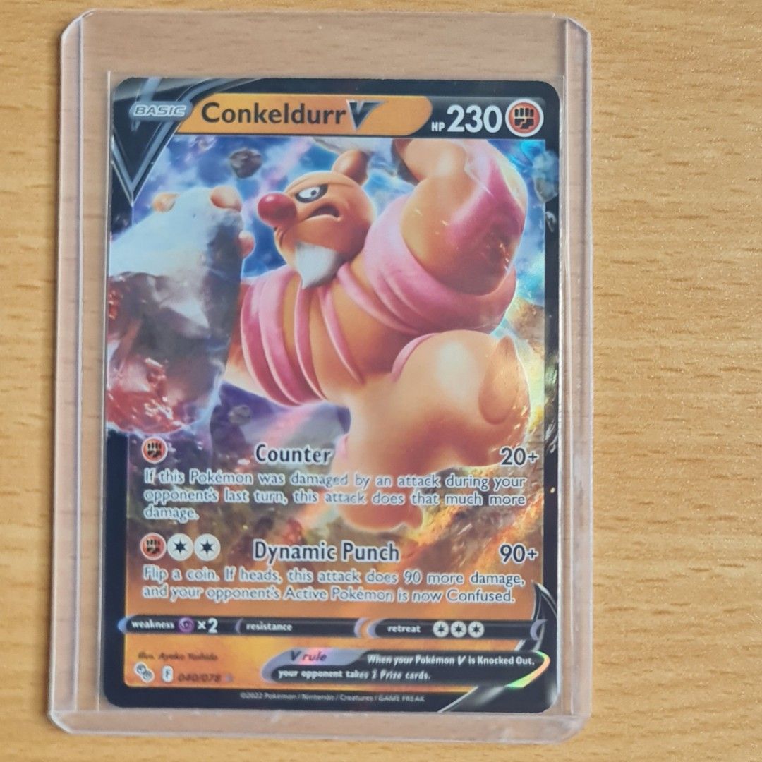 pokemon conkeldurr card Conkeldurr V Ultra Rare Pokemon GO 040/078, NM Pokemon Card