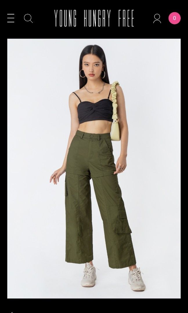 theredthread S pierce cargo pants サテン theredthread S pierce