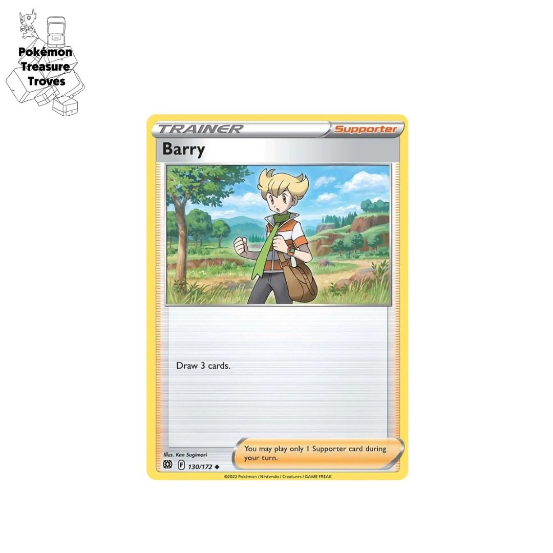 barry pokemon trainer card 130/172 Barry (Supporter) (Brilliant Stars) Pokemon card (English) – Cham  Gaming main image 1