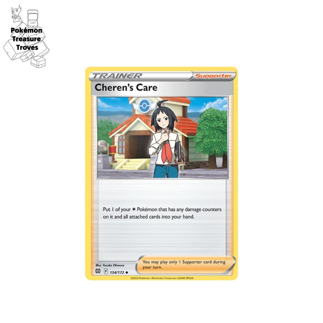 0.50] Pokemon Brillliant Stars Trainer Cheren's Care Card, Hobbies & Toys,  Toys & Games on Carousell