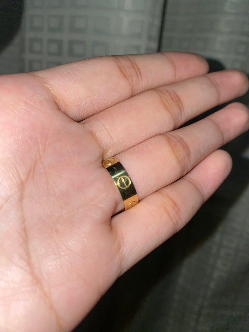 18k Saudi Gold 1.1grams CARTIER LOVE RING Women s Fashion Jewelry Organizers Rings on Carousell