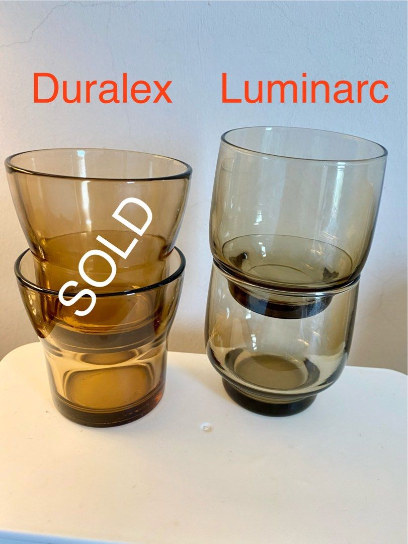 @ $2 per unit Vintage France approx 150 ml Luminarc/ARC Smoke Grey/Brown Drinking Glasses/Tumblers (Category: Water Bottles & Tumblers) located in Singapore. Submitted by llk520 (Listing ID 1267959500, Image 2). Description: ❤️ Whats App 83 520 520 if I don’t respond ❤️ If you have price idea or payment term drastically different from mine please state upfront or else I won’t continue with the communication/deal ❤️ If item is not marked RESERVED 