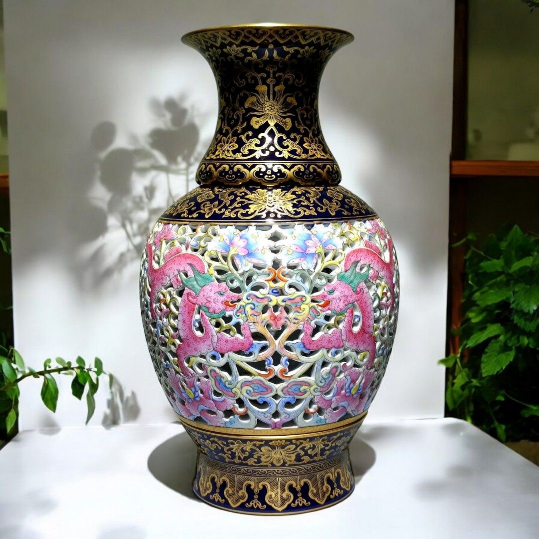 中国美術 古玩 大清乾隆年製 什錦大盤 中国磁器