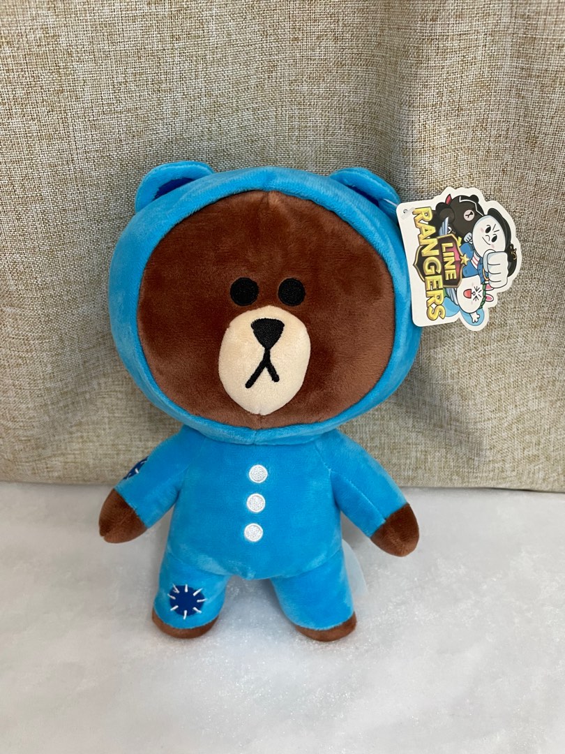全新 有牌有盒 line friends brown 熊大公仔, 興趣及遊戲, 玩具 & 遊戲類 - Carousell