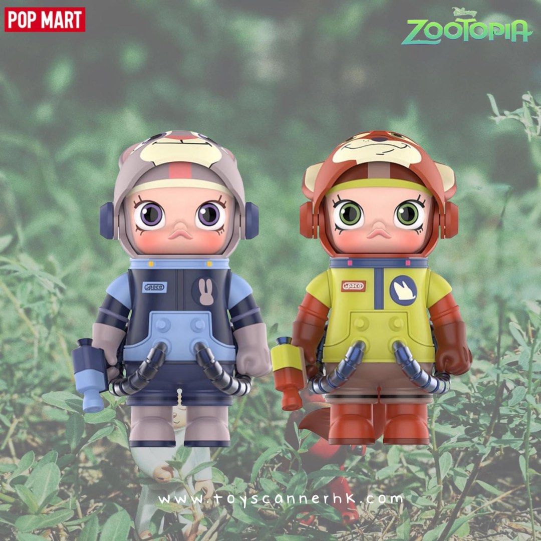 popmart 上海ディズニー　Space Molly ズートピア MEGA SPACE MOLLY 100% Disney Zootopia Crazy Animal LIMITED