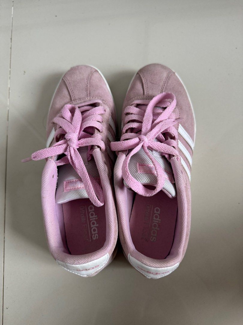 ADIDAS Courtset frost pink suede sneakers pink shoes Women s Fashion Footwear Sneakers on Carousell