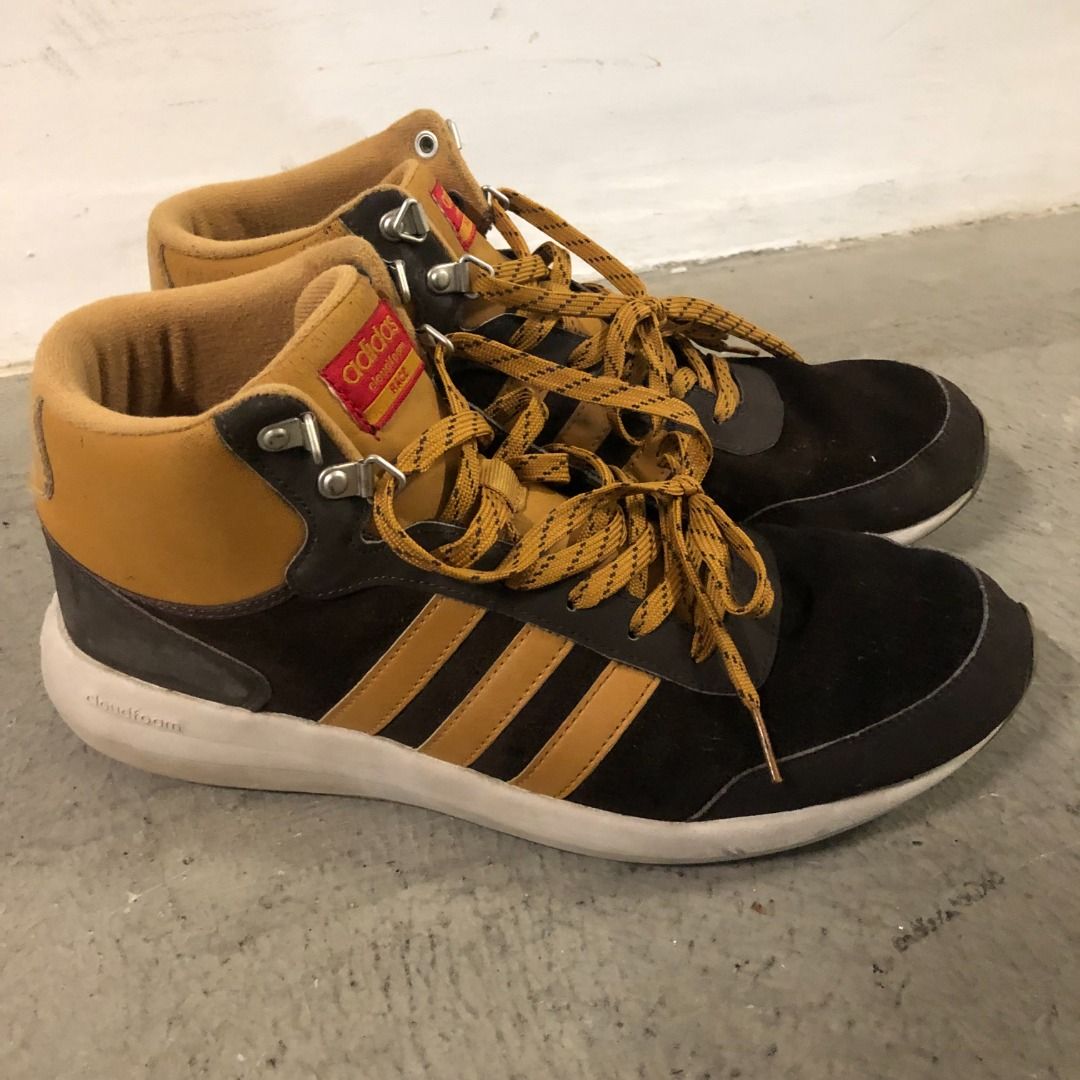 Adidas Men s Cloudfoam Race WTR Mid Sneaker Brown Mesa US11