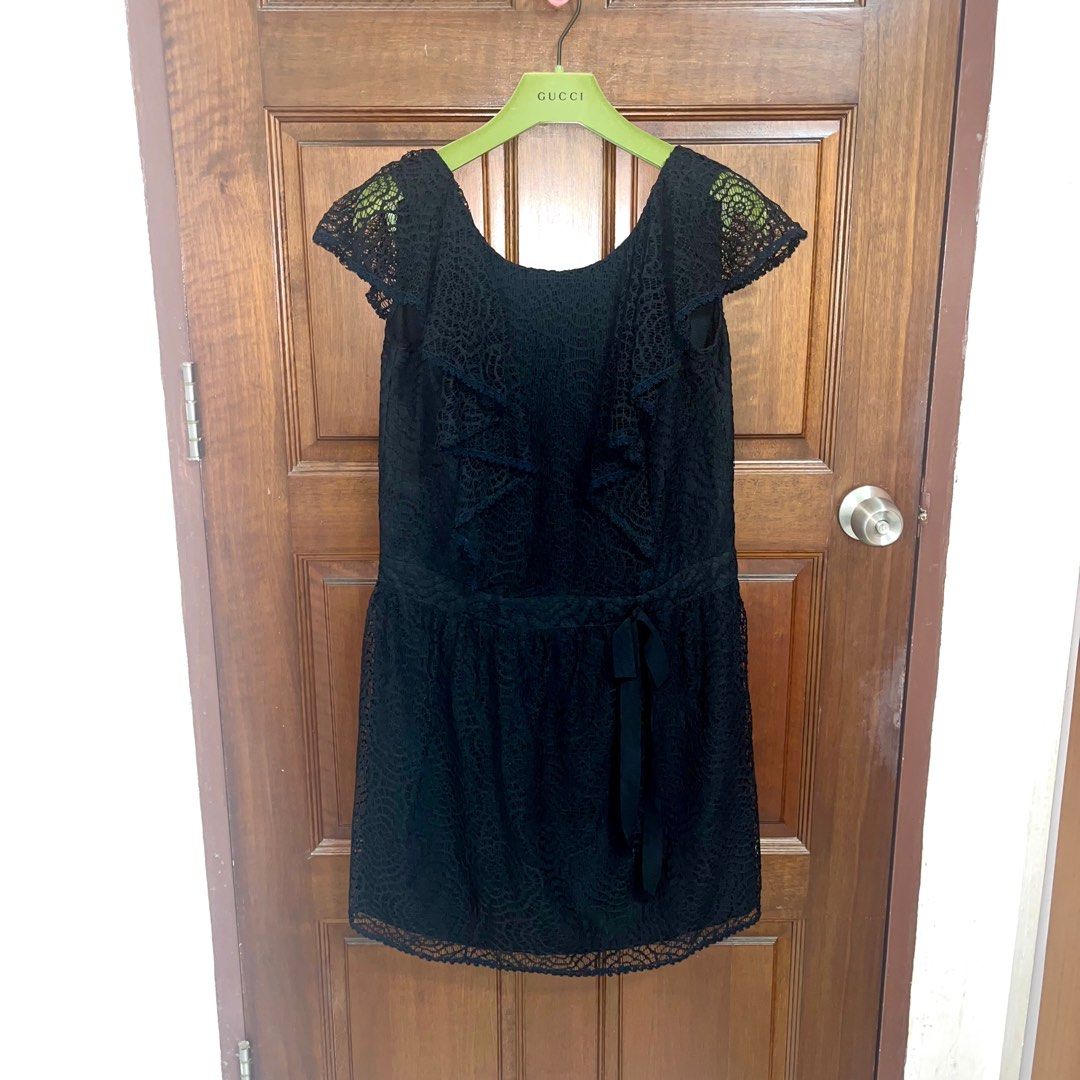 Anna Sui Black Lace Dress Sz P, Women's Fashion, Dresses & Sets, Dresses on  Carousell