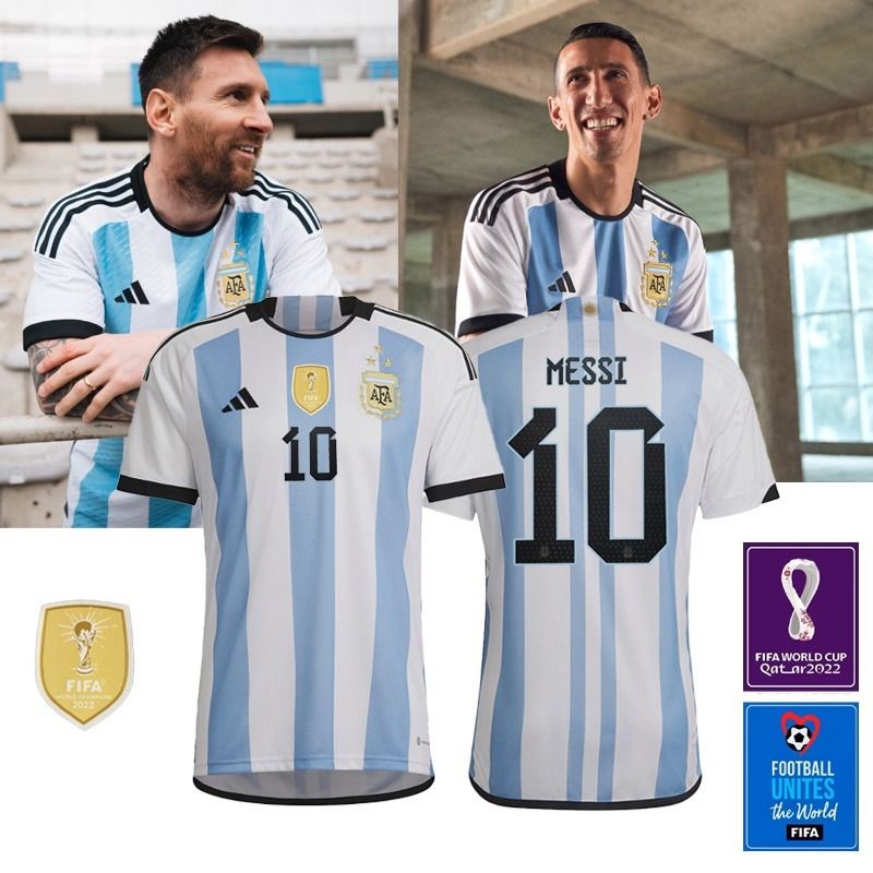 BRAND NEW IN STOCK Argentina Home Football Jersey Fans Edition Short Sleeved T Shirt