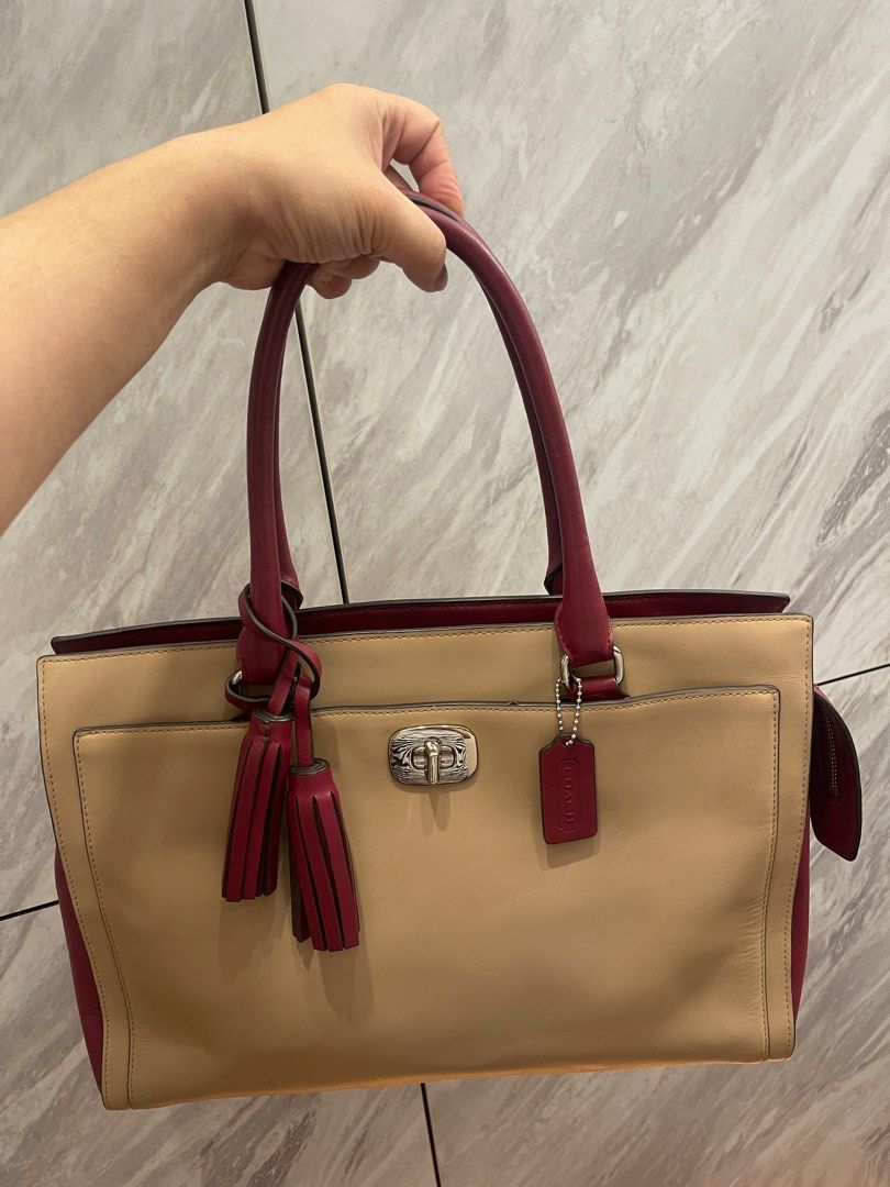Coach tassel bag clearance