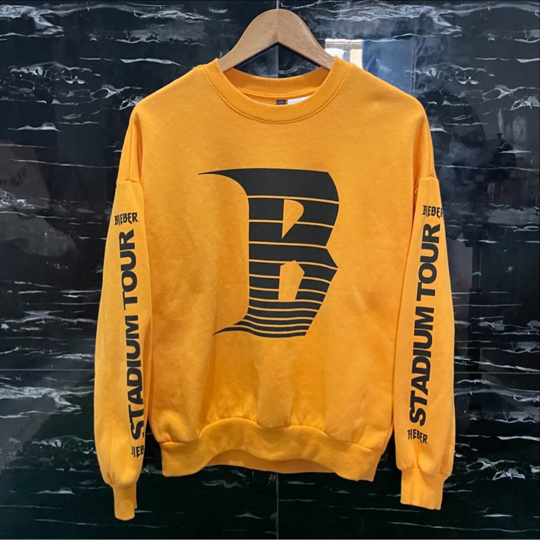 Yellow Sudadera Stadium Justin Bieber Merch Sudadera Bieber H&amp