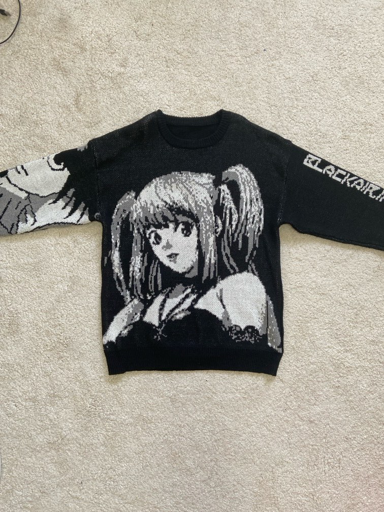 Death note misa amane sweater pullover Men s Fashion Coats Jackets and Outerwear on Carousell