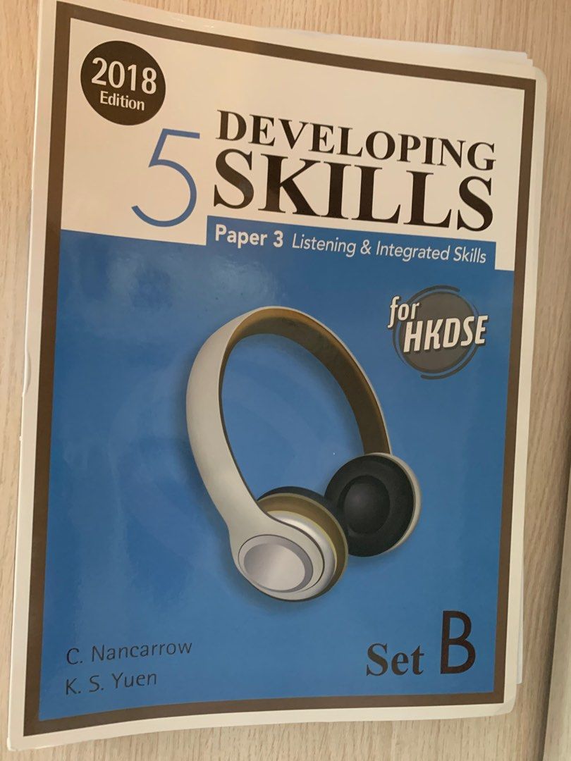 Developing Skills for HKDSE 5 Paper3 Listening and Integrated Skills (SetB)( 2018 Edition) English listening 中五英文聆聽, 興趣及遊戲, 書本& 文具, 教科書- Carousell