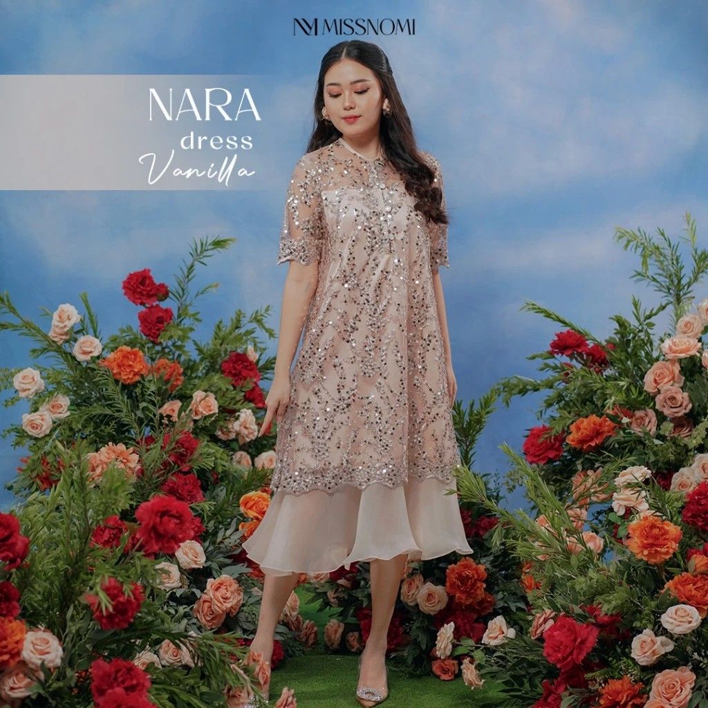 Dress Kondangan Brokat Busui Friendly Bridesmaid Organza