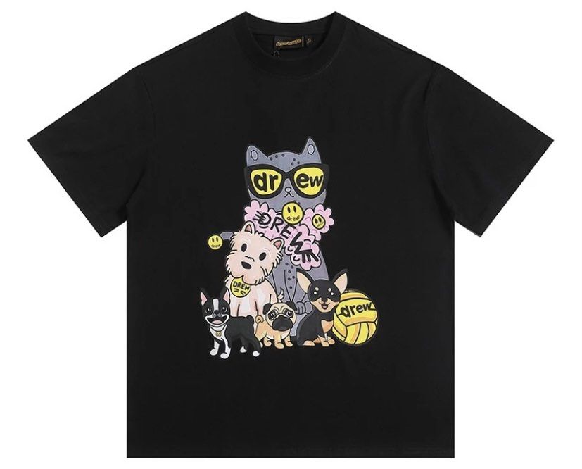 Drew House Dogs Tee, Men's Fashion, Tops & Sets, Tshirts & Polo Shirts