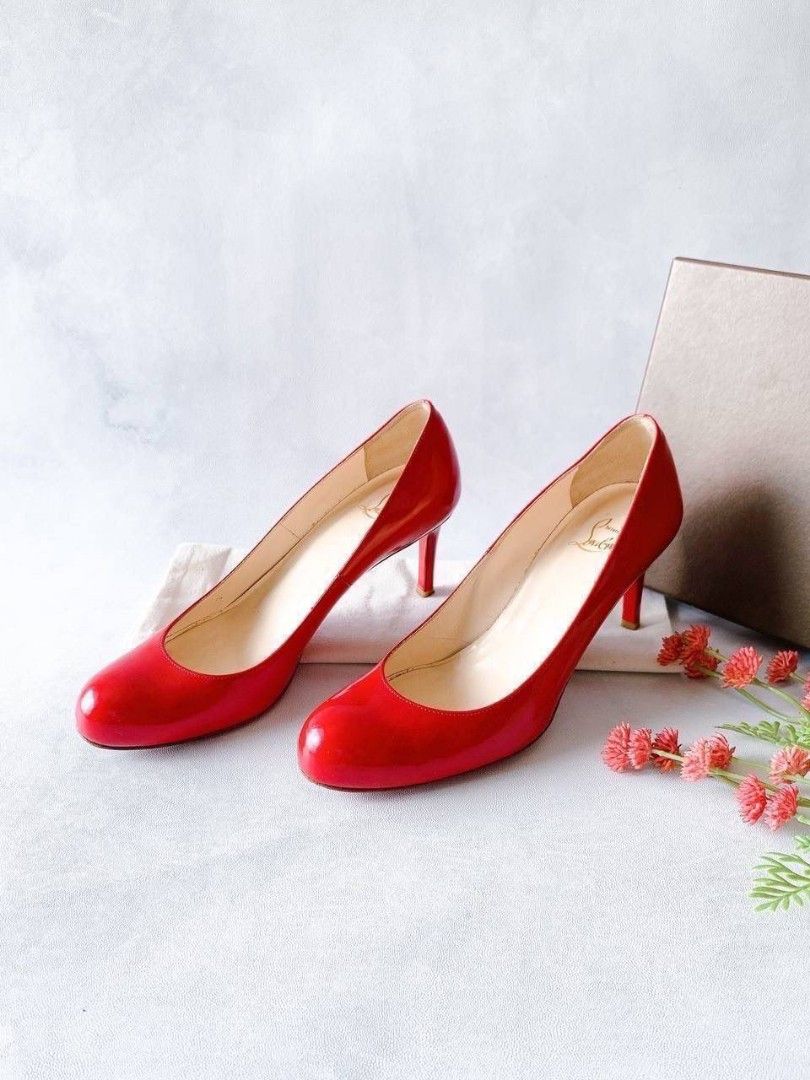 Fast Sale Reprice VGC Louboutin Simple Pump in Red Patent size