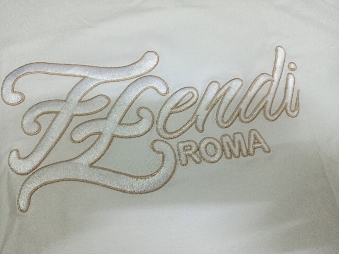Fendi Embroid Womens Shirt (Category: Luxury Apparel) located in Cebu City. Submitted by alzbeastwear (Listing ID 1315285484, Image 2). Description: Fendi Embroid Womens Shirt fit Large dimes W20 x L27.5 color - white excellent condition as new price 1,499 + sf.
