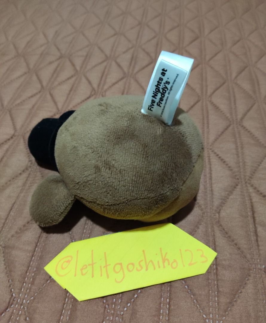 FNAF Freddy head plush (Category: Plushies & Soft Toys) located in Santa Rosa. Submitted by letitgoshiko123 (Listing ID 1315174143, Image 2). Description: FNAF Freddy head plush Official Merch mop: Gcash payment first / cash in meet-ups mod: LBC COD, lalamove, J&T no rush shipping pls! Shipping fee is NOT included and must be shouldered by the buyer I can also do meet-ups on the ff: -SM Sta. Rosa -Moa -Vito Cruz /Gil Puyat station -Festival Mall 