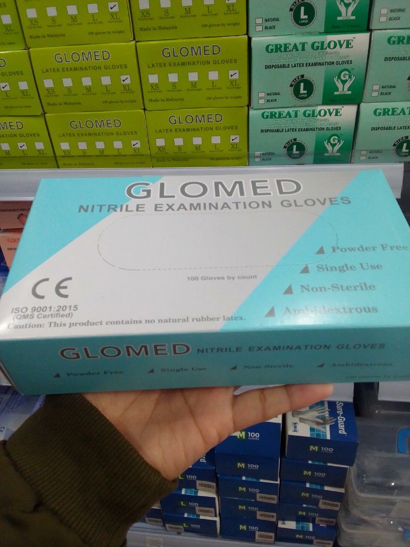 GLOMED NITRILE EXAMINATION GLOVES (Category: Everything Else Others) located in Quezon City. Submitted by marketings84097 (Listing ID 1315160248, Image 1). Description: .