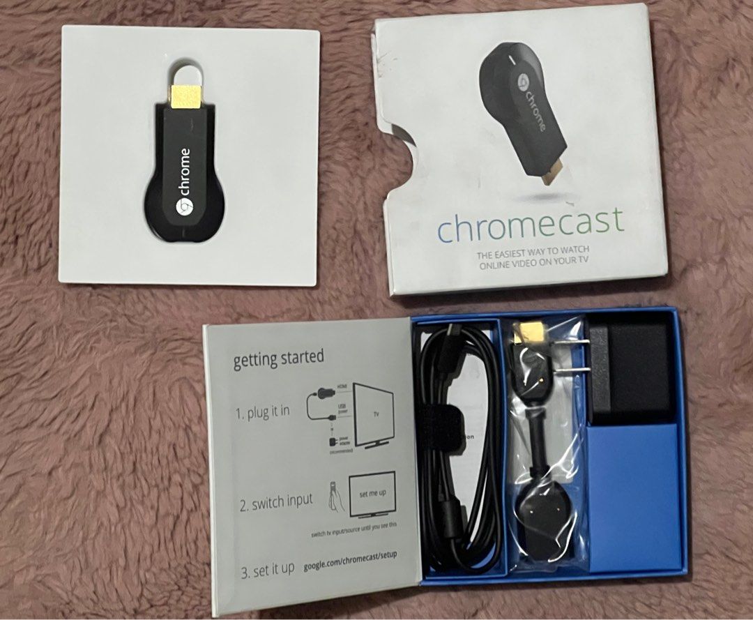Google Chromecast 1st Generation (Category: Electrical, Adaptors & Sockets) located in Valenzuela. Submitted by cinnameow (Listing ID 1315270744, Image 3). Description: Never been used. Just in storage! Location: Valenzuela city PAYO thru gcash The original Chromecast measures 2.83 inches (72 mm) in length and has an HDMI plug built into the body. It contains the Marvell Armada 1500-mini 88DE3005 system on a chip (SoC) running an ARM Cortex-A9 pr