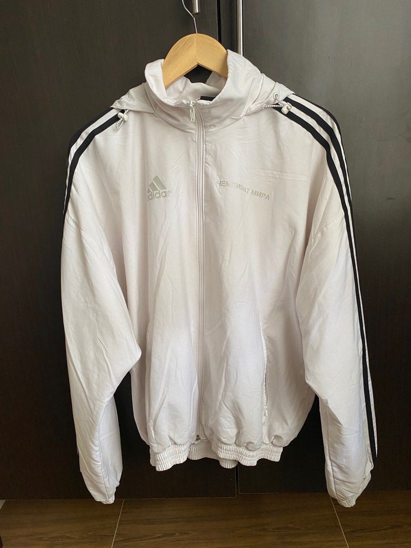 GOSHA RUBCHINSKIY X ADIDAS WOVEN HOODED JACKET Men s Fashion Coats Jackets and Outerwear on Carousell