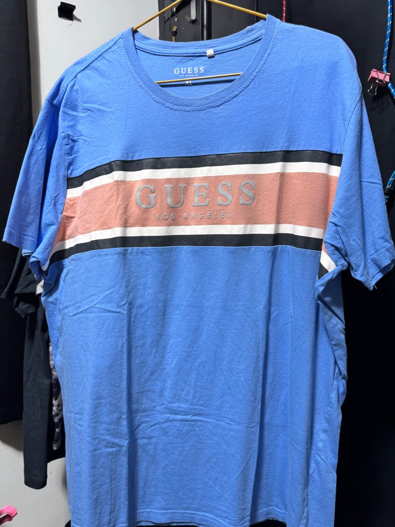 Guess shirt xl Men s Fashion Tops Sets Tshirts Polo Shirts on Carousell