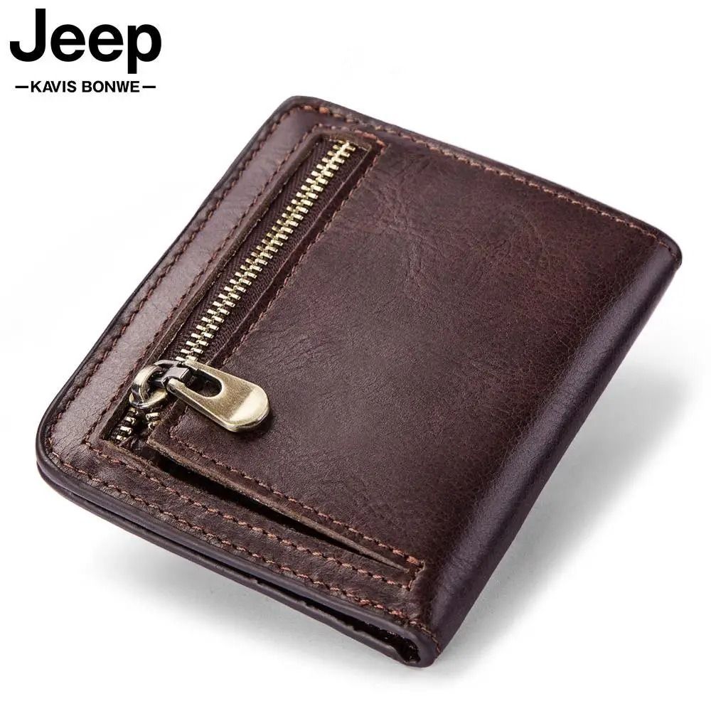 High Quality Men s Wallet Genuine Leather Slim Wallet Business Short Wallets Zipper Pouch Small Coin Purse Money Bag Portomonee Carousell