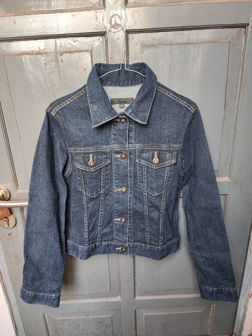 Womens Denim Jaket Jeans Uniqlo Wanita Jacket Jeans Trucker Woman