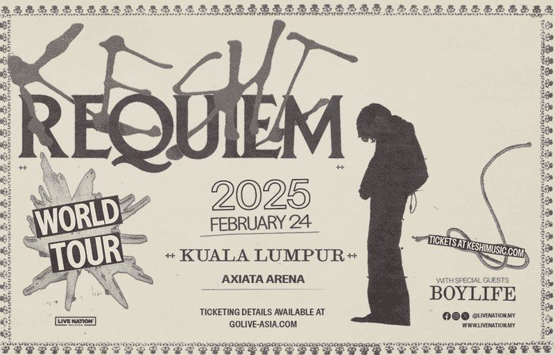 Keshi Requiem Tour in Kuala Lumpur 2025, Tickets & Vouchers, Event Tickets on Carousell