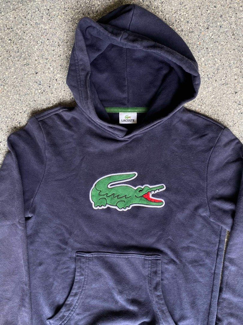 lacoste hoodie big logo Men s Fashion Coats Jackets and Outerwear on Carousell
