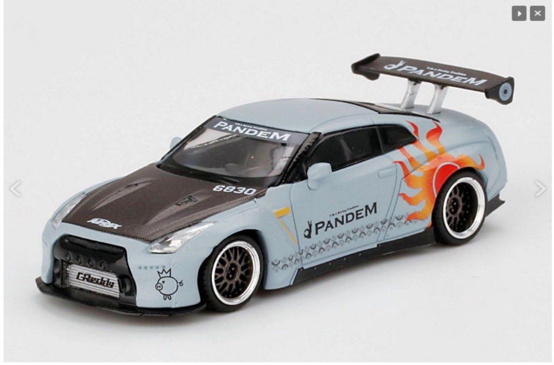 MINI GT #98 Pandem Nissan GT-R R35 GT Wing ROCAF Malataw