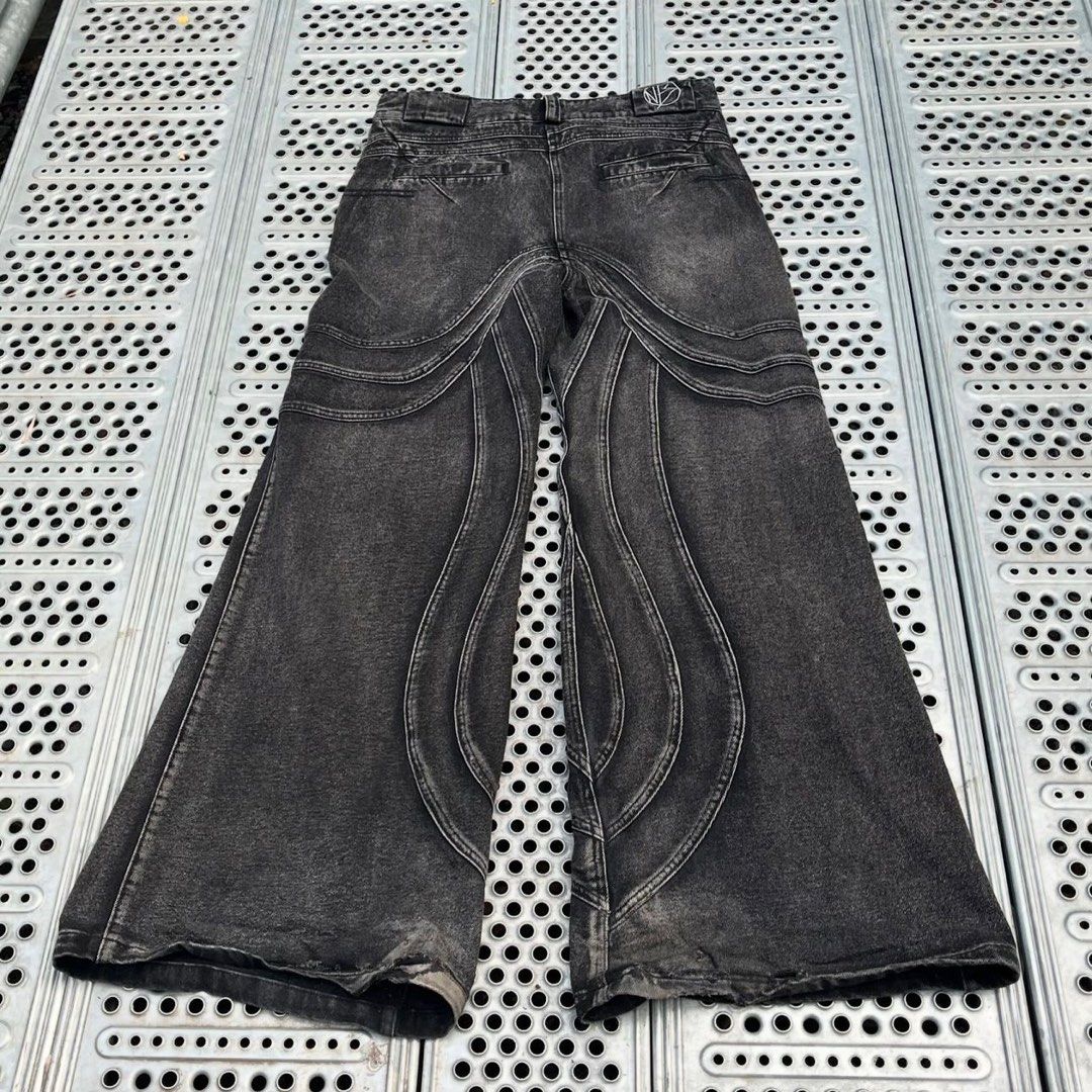パンツ NO/FAITH STUDIOS WAVE DENIM No/Faith Studios HEAVY WAVE DENIM USED BLACK XL BRAND NEW | eBay