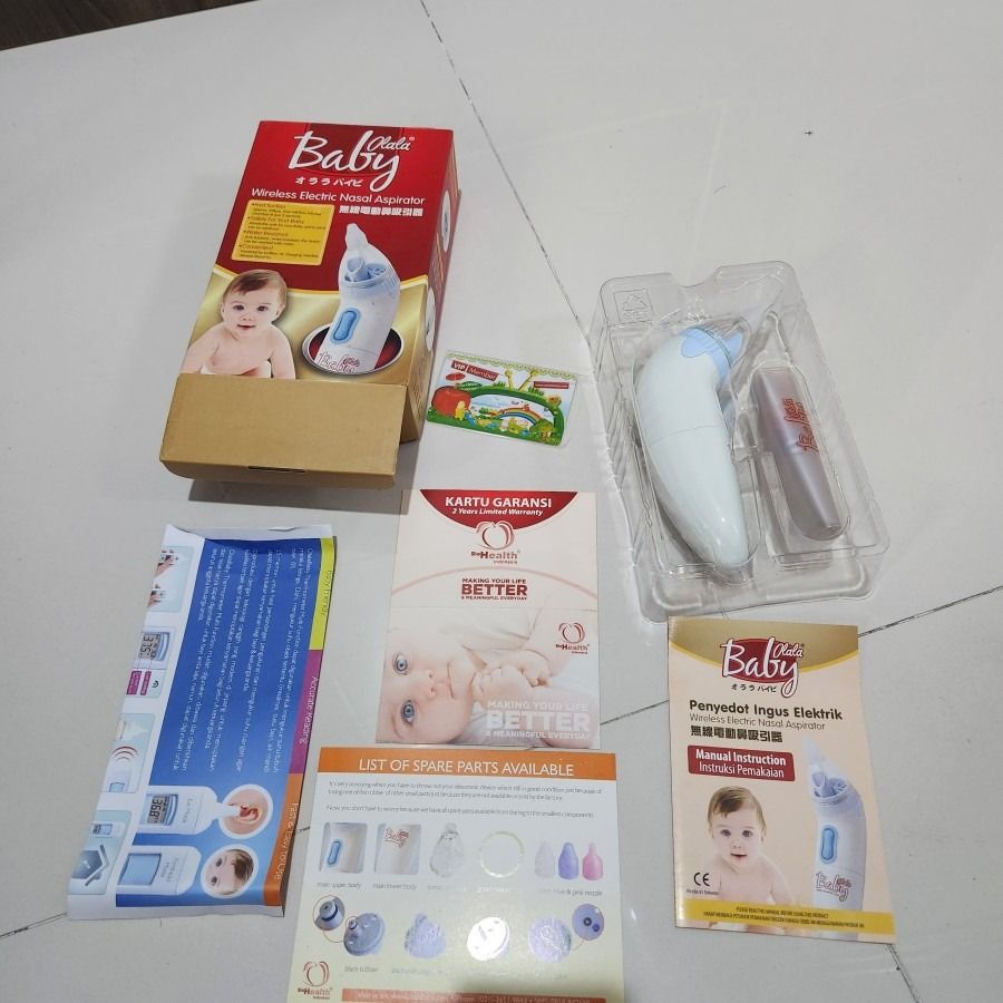 Olala baby wireless Electric nasal aspirator penghisap ingus bayi