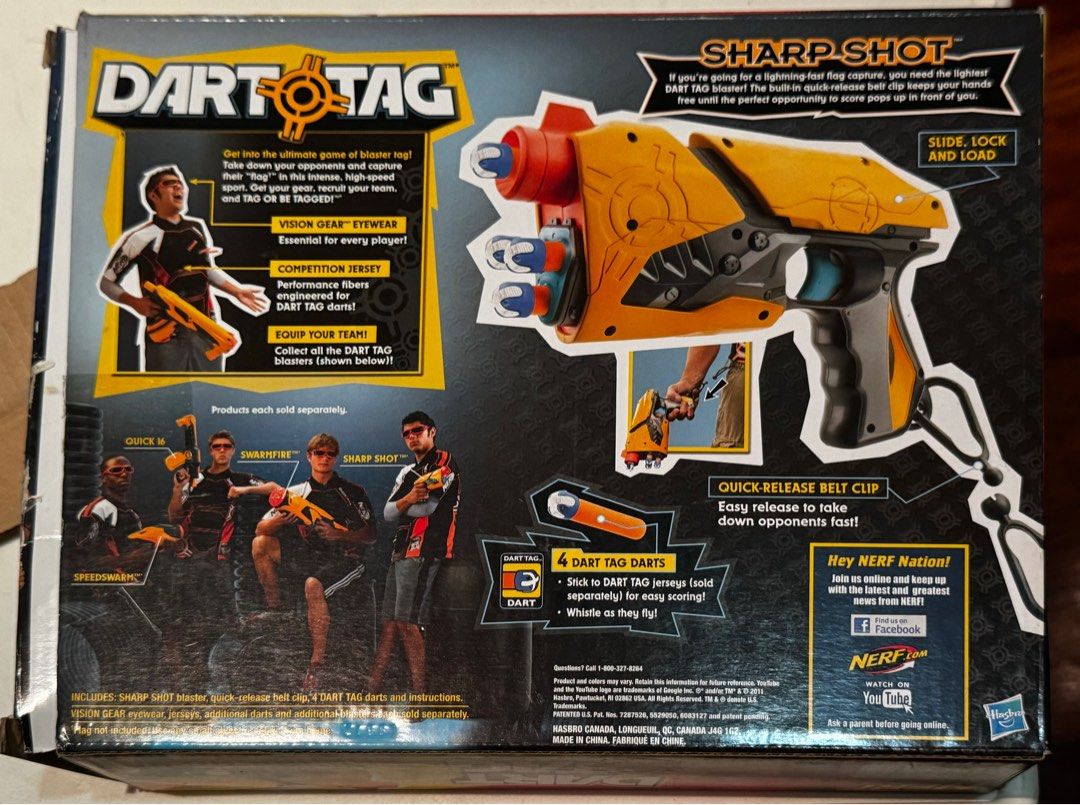 Original Nerf Sharp Shot Gun (Category: Action & Battle Toys) located in Quezon City. Submitted by joes3 (Listing ID 1315156676, Image 2). Description: (Original) Nerf gun Sharp Shot! Solid compact gun that can shoot far-distance! Pre-loved item with its functionality well in tact! It is also discontinued, so it’s a rare piece For inquiries and questions you may send a pm.