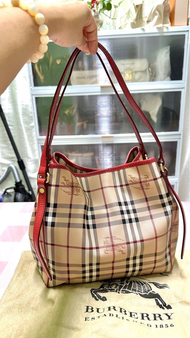Burberry haymarket check tote store