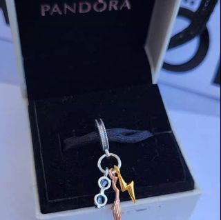 Pandora harry potter eyeglass-nimbus-lightning dangle charm