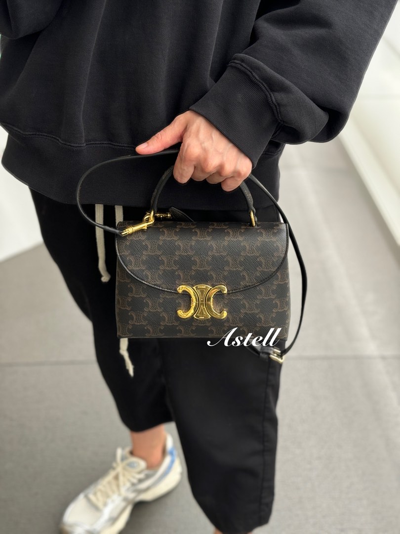 【★オシャレ★】Celine TEEN NINO BAG IN Triomphe Canvas Women's Teen Nino bag in Triomphe canvas | CELINE | 24S